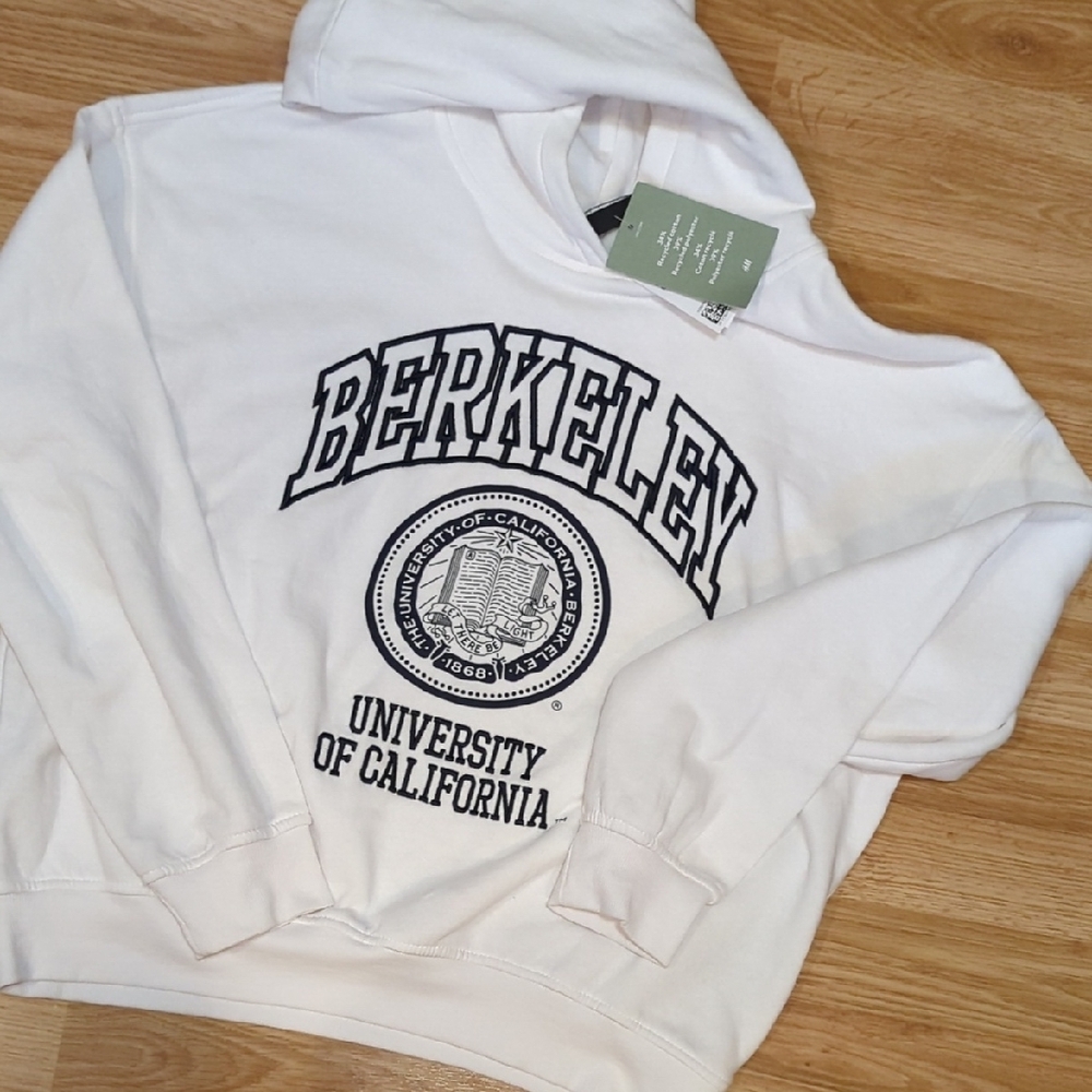 H&M White Berkeley Collegiate Hoodie - Picture 7 of 7